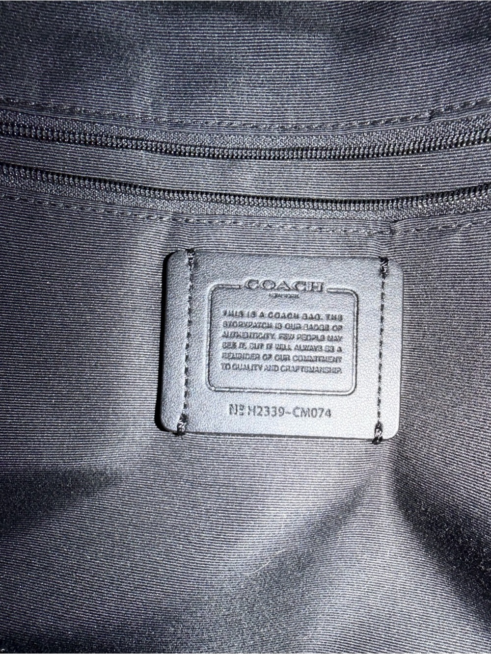 Coach Meadow Black Pebbled Leather Tote Large Shoulder Bag AMAZING CONDITION - Picture 6 of 9